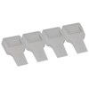 4Pcs U Shape Casters Door Stopper Anti Sliding Furniture Wheels