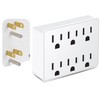 3 Prong Power Strip Outlet Extender, Multi Plug Outlet with