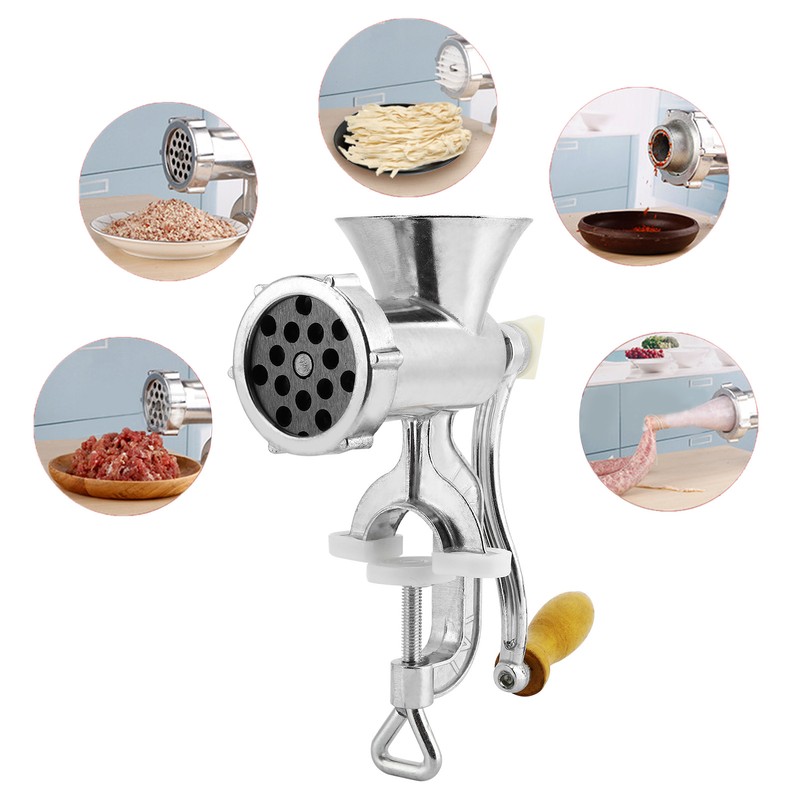 Manual Meat Food Grinder Sausage Stuffer Hand Meat Mincer Grinding