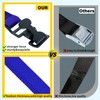 MELOTOUGH 4Pk 1" x 2ft Lashing Strap with Alligator Thumb