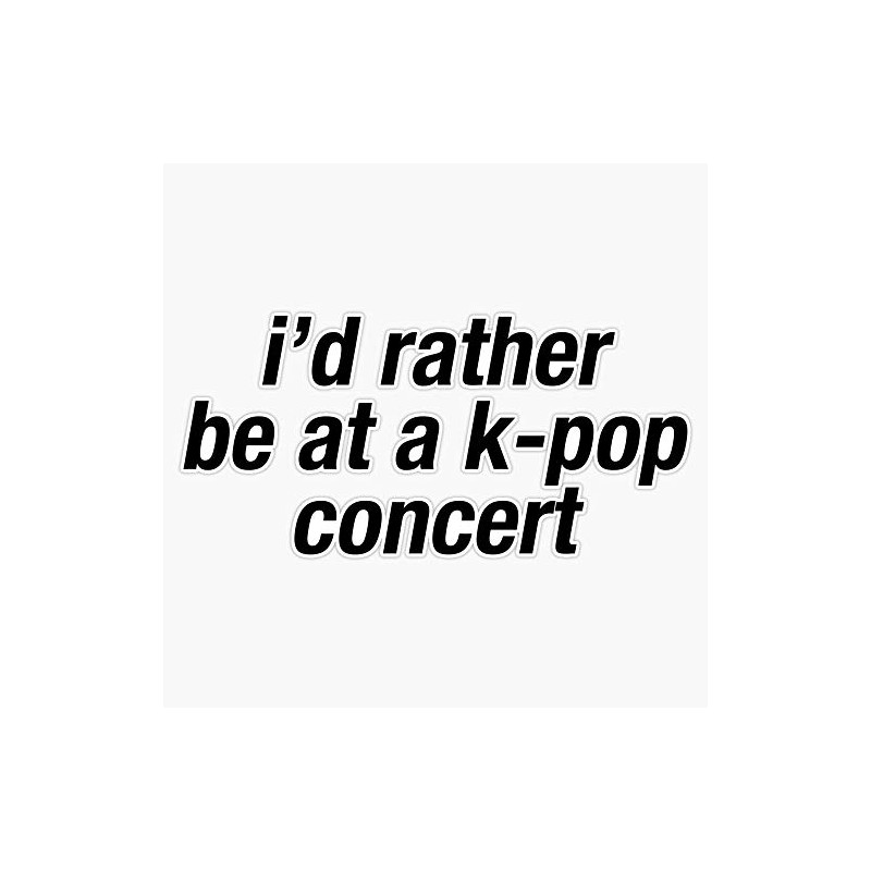 Kpop Concert Meme Bumper Sticker Vinyl Decal 5"
