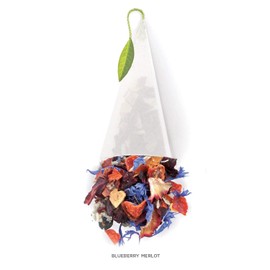 Tea Forte Blueberry Merlot Tea Event Box, Bulk Pack of 40 Pyramid Infuser Tea Sachets for All Occasions
