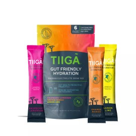 TIIGA Baobab Superfruit Hydration - Powdered Energy Drink Mix - VARIETY PACK 6ct