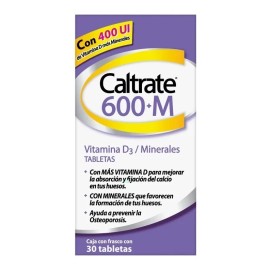 Suplemento Vitamínico 600 Vitamina X30 Caltrate Sabor