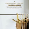 Set of 2 Premium Gold Metal Pants Hangers | Heavy-Duty
