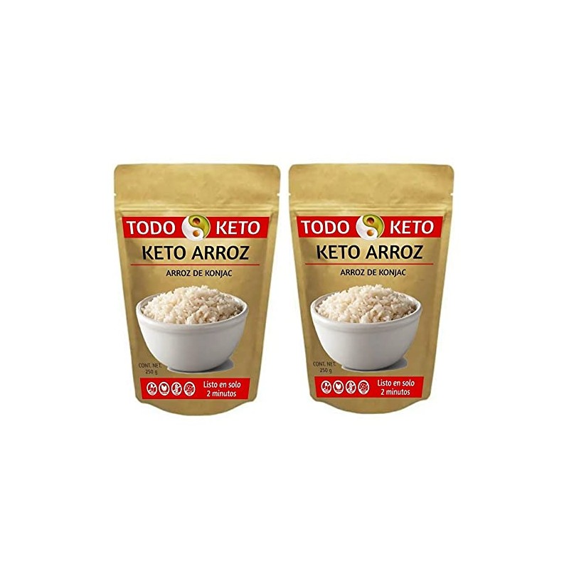 Arroz Keto de Konjac Shirataki Low Carb (2 Piezas)