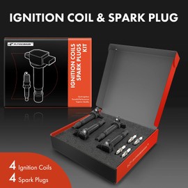 A-Premium Set of 8 Ignition Coil Pack and Iridium Spark Plugs Compatible with Toyota Corolla 2005-2006, Matrix 2003-2006, Celica 2000-2005 & Lotus Elise 2005-2007, Exige 2006 & Pontiac Vibe 2003-2006