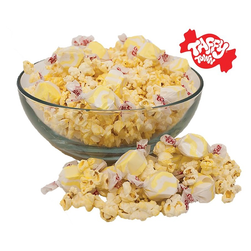 Taffy Town Saltwater Taffy, Buttered Popcorn, 2.5Lb