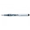 Pilot Black Ink/White Barrel VPen Disposable Fountain Pen [Pack of 12]