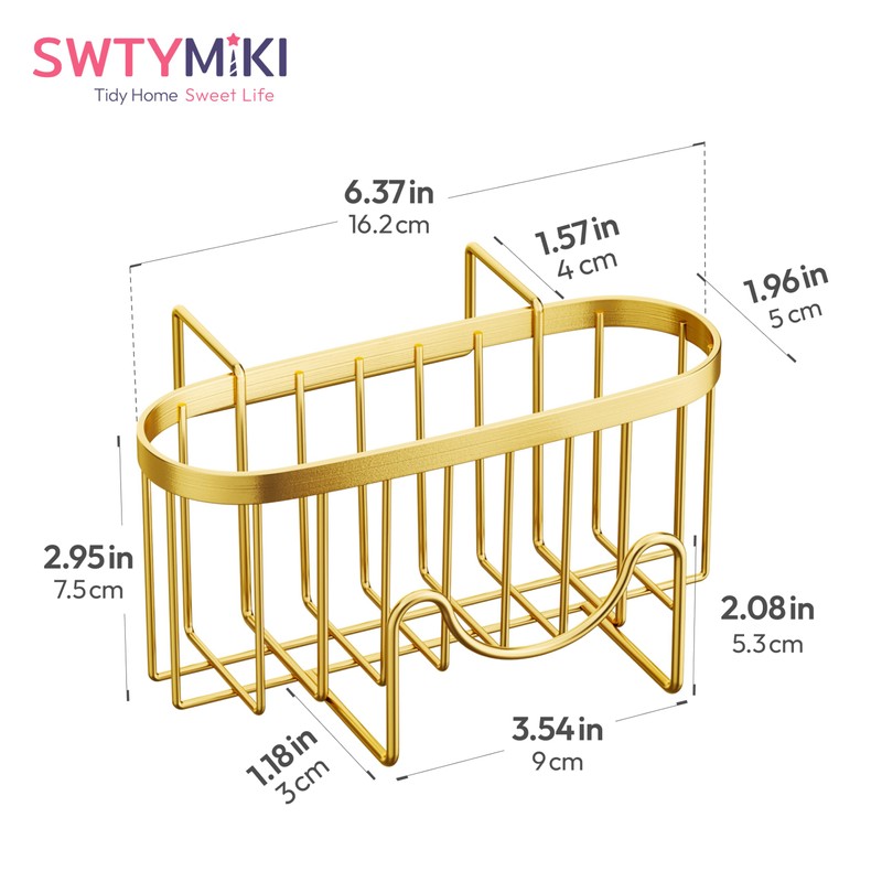 SWTYMIKI Sponge Holder for Kitchen Sink - Movable Kitchen Sink