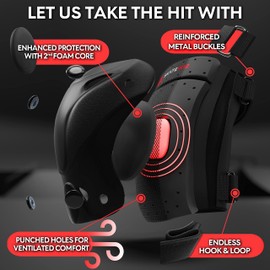 SKATEWIZ Elbow Pads Knee Pads for skating - Skate Pads Kids - Knee Pads for Kids - PROTECT-1 - Size S in Black - Skateboard Pads Wrist Guards for Roller Skating Kids Protective Gear