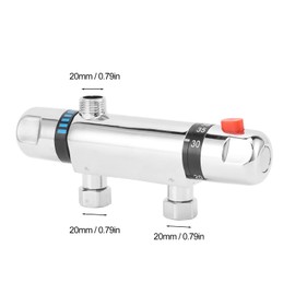 ANKROYU Mixing Valve, Constant Temp Temperature Control Mixer Valve, Temperature Control Mixing Valve, Thermostatic Shower Mixing Valve for Shower