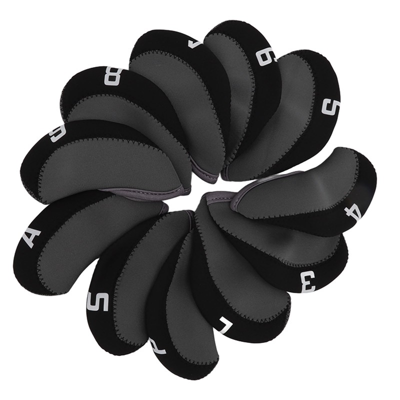 11PCS Golf Club Head Covers Neoprene Numbered Golf Club Head