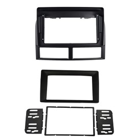 DKMUS Double Din Radio Stereo Dash Installation Trim Kit for Jeep Grand Cherokee 99-04 fits 7 Inches and 9 Inches