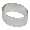 Ateco Stainless Steel Oval Form High Food Mould, 4 Inch