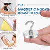 LOVIMAG Magnetic Hooks Heavy Duty, 110 lb Strong Magnetic Hooks