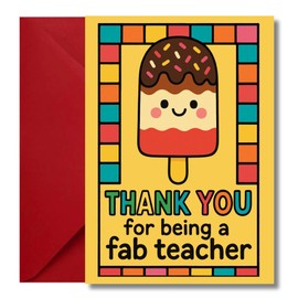 LimaLima Thank You Teacher Card Kids Nursery You Are Fab