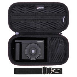 L LTGEM 4K Digital Camera Case for‎ brewene/zheozeig/Duluvulu/Oiadek/Femivo 4K Digital Camera, Lens and Other Accessories, with Shoulder Strap(Inside: 8.1" x 3.6" x 1.9"), Case Only, Black