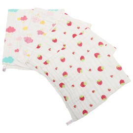 Baluue 4pcs Gauze Face Towels Wash Towels Soft Washcloths Absorbent Face Washcloths