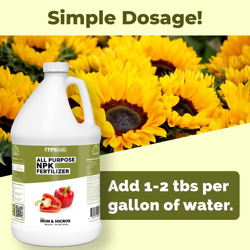 All Purpose NPK Fertilizer, Complete NPK Liquid Plant Food for