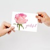 Great Papers! Grateful Pink Rose Thank You Note Card and