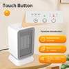 AIDENOEY Space Heater with 3 Modes，1000W Energy Efficient Quiet Mini