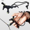 4 Finger Archery Release Aid Grip Adjustable Aluminum Alloy Compound