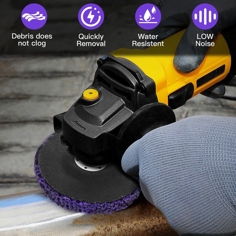 CSD Sanding Disc 125 mm - 5 Pieces Purple Cleaning