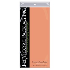 Flexicore Packaging Terra Cotta Orange Gift Wrap Tissue Paper XL | Size: 20 Inch X 30 Inch | Count: 10 Sheets | Color: Terra Cotta