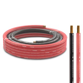 DS18 PW-OFC8GA-5BK/20RD 8-GA 25ft OFC Ultra Flex Power Wire OFC 8 Gauge, 5ft-Black and 20ft-Red - Power Amplifier Wiring Kit