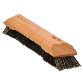 Bürstenhaus Redecker Pool Table Brush with Contrasting Bristle Edge, Dark Horsehair, 24 cm