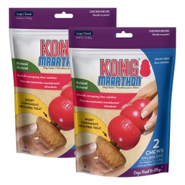 KONG KONG Marathon - Pet Supplies for Training & Playtime - Healthy Dog Treat for KONG Dog Toys - For Large Dogs - Chicken Flavor - 2 Pack (4 Pieces Total)