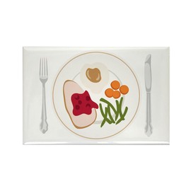 CafePress Thanksgiving Food Magnets Rectangle Magnet, 3"x2" Refrigerator Magnet