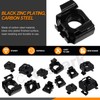 Rustark 84Pcs 6 Sizes Black Carbon Steel Cage Nut Metric