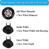 OwnMy 45Mm Luggage Replacement Wheels Set Of 4 With Axles