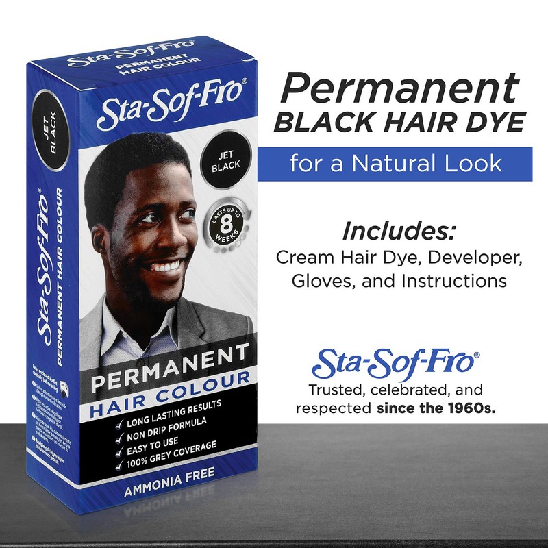 Sta Sof Fro Permanent Black Hair Dye for Men -