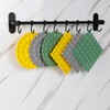 Silicone mat, Set of 3, Green, Gray, Yellow。 Hotpads for