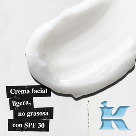 Kiehl's Ultra Facial Face Cream SPF 30 - Crema Hidratante Facial con Protección Solar UV, 24h de Hidratación No Grasa, Con Glicoproteína Glacial y Cés