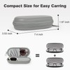 Huvon Double Eyeglasses Case, Dual Glasses Sunglasses Organizer with Zipper