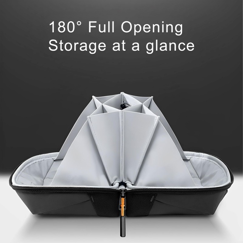 XSQD Data Cable Organiser Storage Bags, 180 ° Unfolded Cable