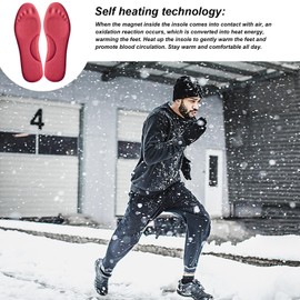 Heating Insoles,Heated Thermal Insoles - Foam Arch Support Foot Warmer for Men Women Outdoor Hunting Fishing Camping Hiking