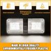 HAISTYLE RV LED Ceiling Double Dome Light Fixture with ON/Off