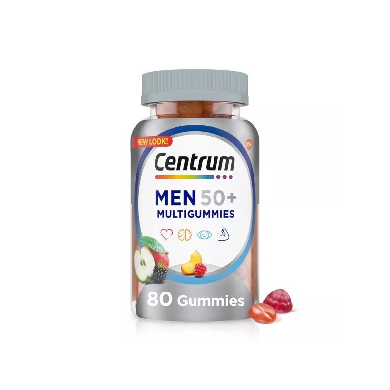 CENTRUM MEN 50+ MULTIVITAMIN GUMMY 80CT