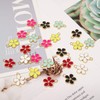 Honbay 24 colgantes de flores esmaltadas para hacer joyas o