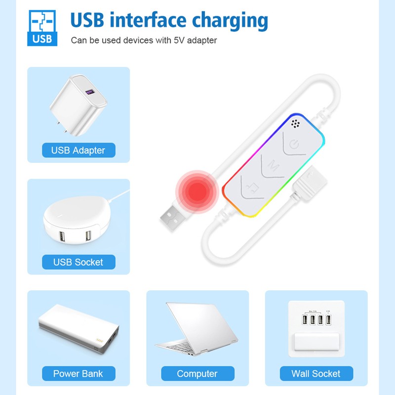 Wifi TV Strip Light USB 5v 5050rgb Colorful Music Sound