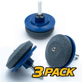 For ExMark, For Toro (3pc) Lawn Mower Deck Blade Sharpener Kit w/ Balancer for ExMark Toro Lawnmowers