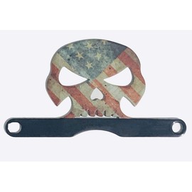 Kustom Cycle Parts Rustic American Flag Skull Compatible With Harley Davidson Road Glide & Street Glide Rear Reflector Replacement. Replace reflector above the rear tail light. PART IS NON-REFLECTIVE