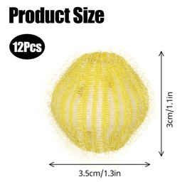 OWLMATE Pack of 12 Pet Hair Remover, Washing Machine, Cat Hair Remover, Reusable Hair Catcher, Dog Hair, Cat Hair Remover, Washing Machine (Yellow)