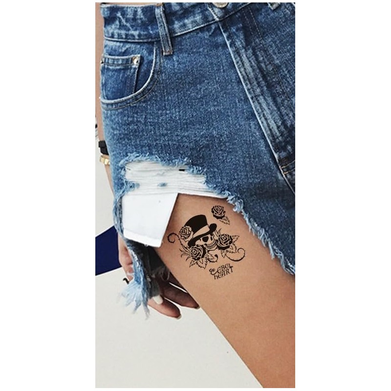 HSC009 114 Temporary Spider Scorpion Ants Bat Skull Tattoos 2