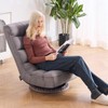 VEVOR Swivel Floor Gaming Chair, 360-Degree Rotating Foldable Lounge Chair